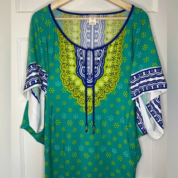 Trina Turk Summer Coverup Tunic Dress